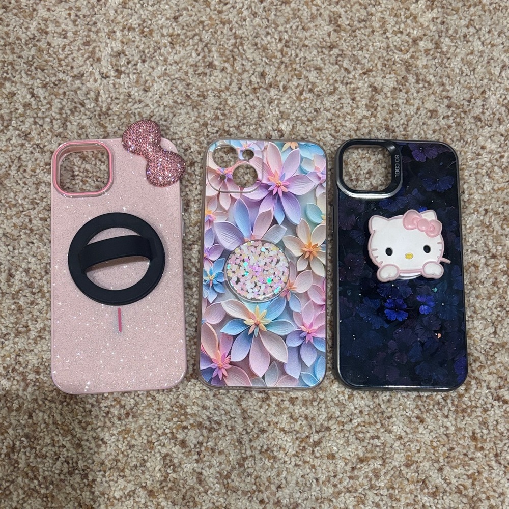 iPhone 15 plus phone cases x3